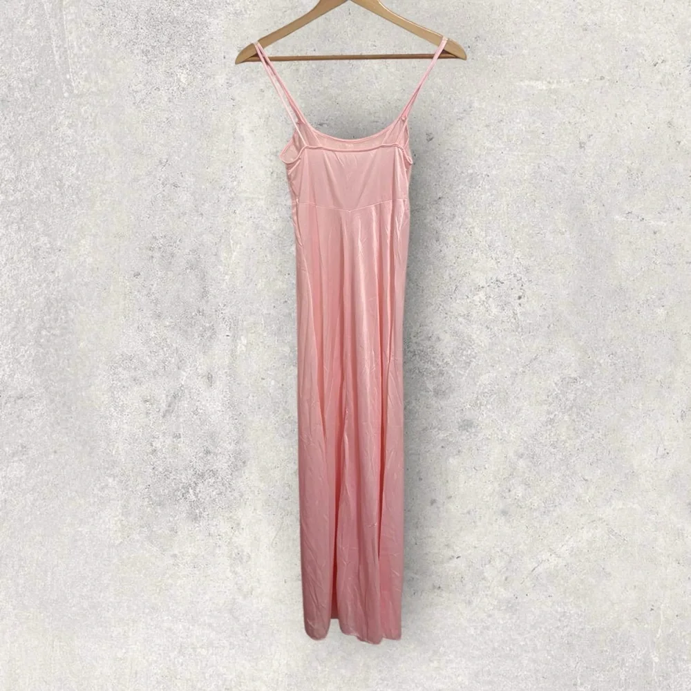Vintage satin lace peignoir set